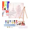 Framed Paris Dream-Paint by Numbers Acrylic Painting 35*35CM With Color Box 5ML(24Colors)