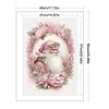 (Stamped/Counted) Pink Santa - 14CT Cross Stitch 45*65cm/17.72*25.59in(Big Size)