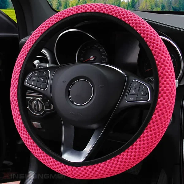 New Cover Skidproof Durable Fabric Soft Steering Universal Wheel Sleeve Covers Auto Interior Car Accessories