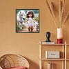 Diamond Painting-DIY Full Round Drill Girl and Pony Puppy