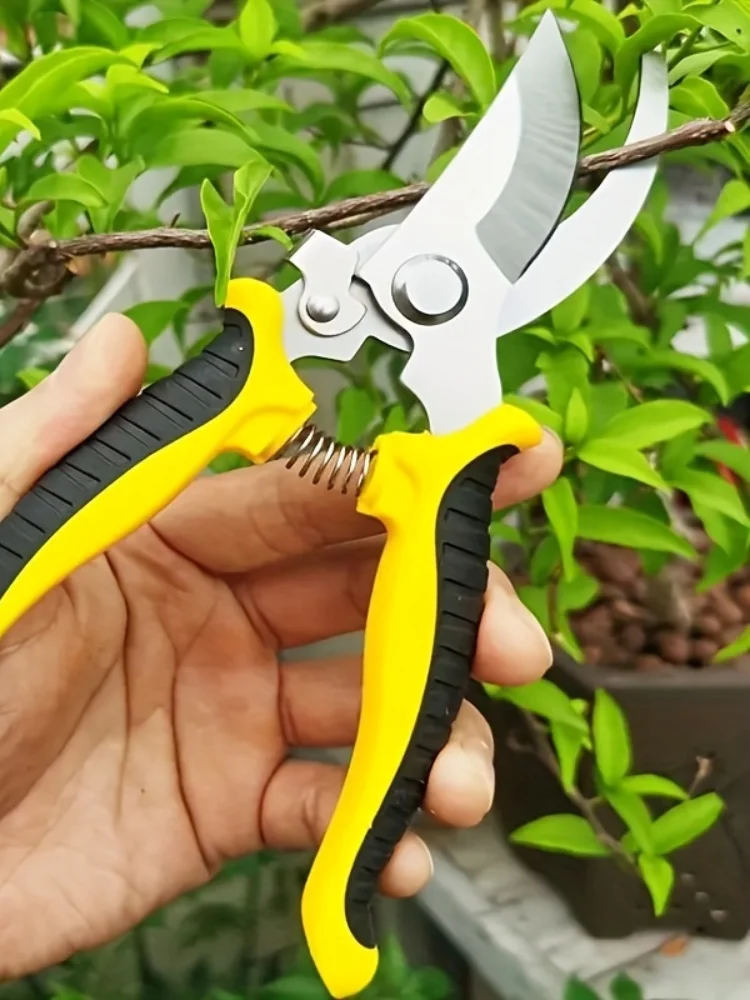 Tegooe Stainless Steel Professional Gardening Pruning Shears for Branches and Flowers - Household Pruning Tools