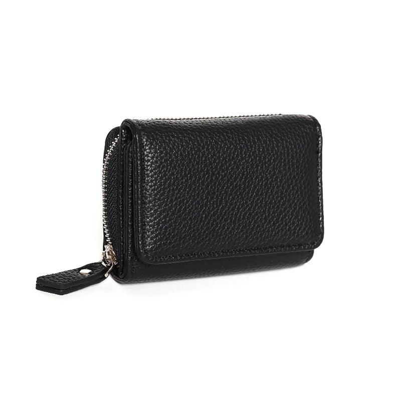 Women’s Solid Color Pu Leather Zipper Wallets