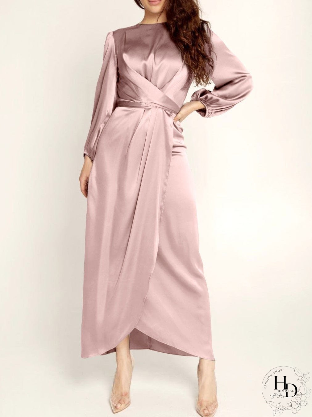 Velvet Smocked Waist Dress