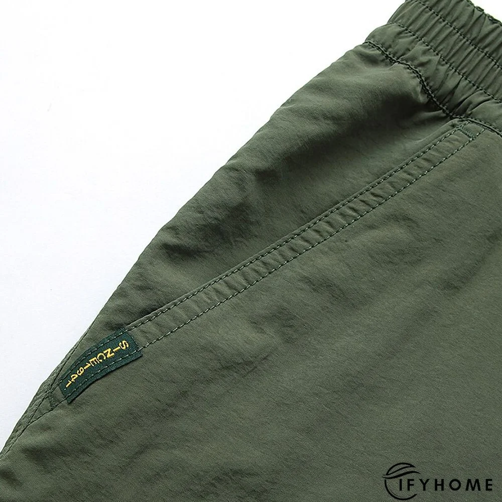 Men's Cargo Pants Hiking Pants Trousers Tactical Pants Military Summer Outdoor Ripstop Breathable Water Resistant Quick Dry Pants / Trousers Bottoms 6 Pockets Elastic Waist Black Army Green Hunting | IFYHOME