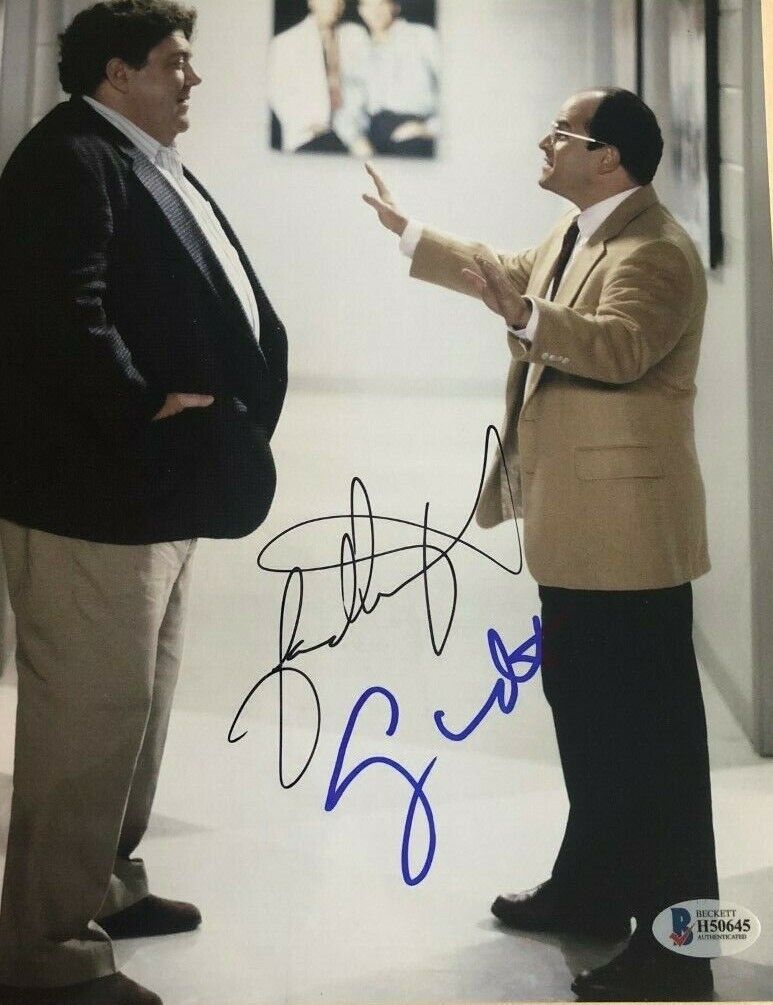 Jason Alexander George Wendt autographed 8x10 Photo Poster painting Seinfeld BECKETT COA Cheers