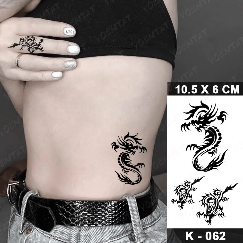 Sdrawing Temporary Tattoo Sticker Old School Flash Tatoo Dark Snake Scorpion Arm Wrist Fake Tatto For Body Art Women Men