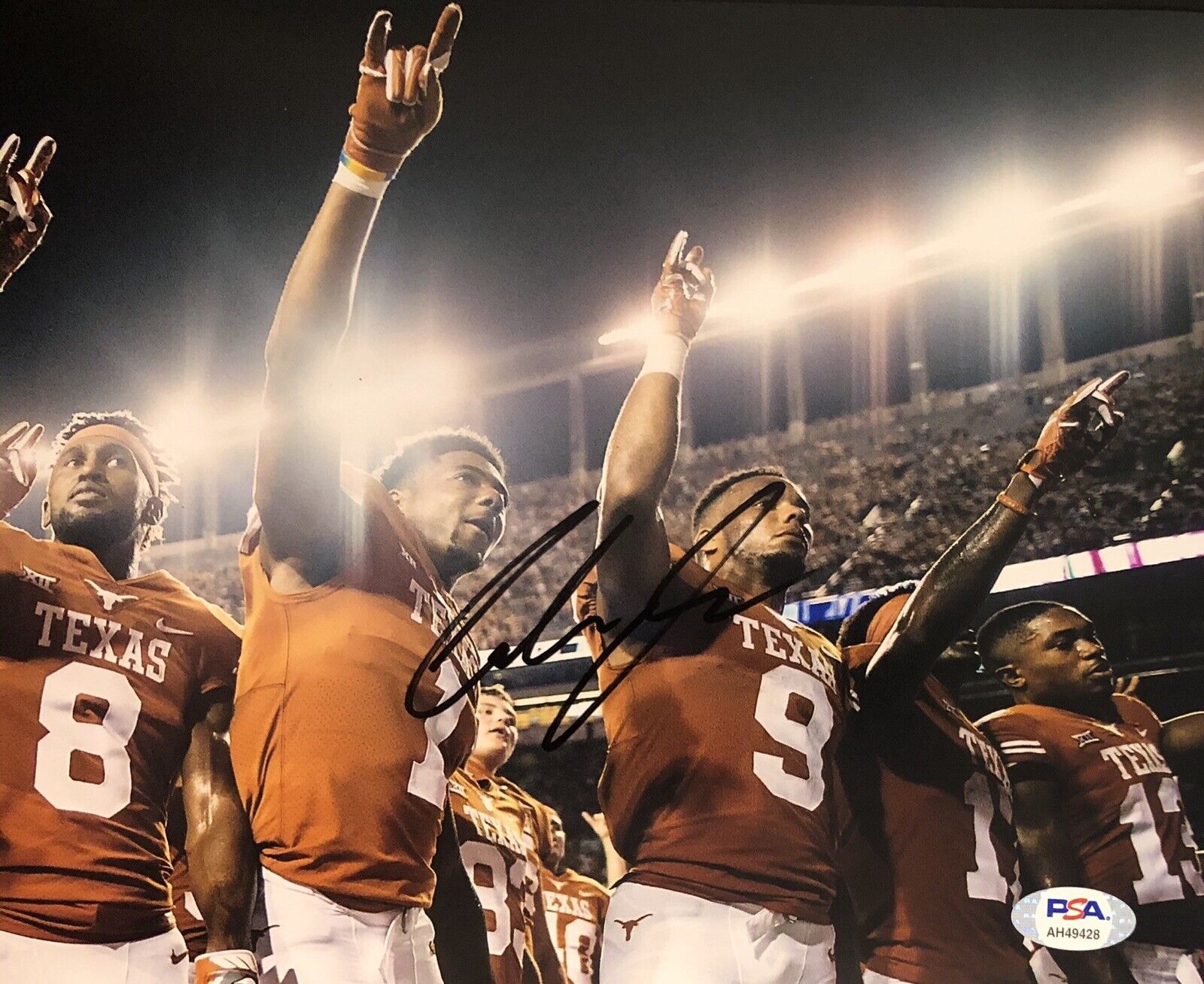 Collin Johnson Signed Autographed Texas Longhorn 8x10 Photo Poster painting Psa/Dna