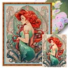 Princess Ariel-11CT Stamped Cross Stitch 50*65cm/19.69*25.59in(Big Size)