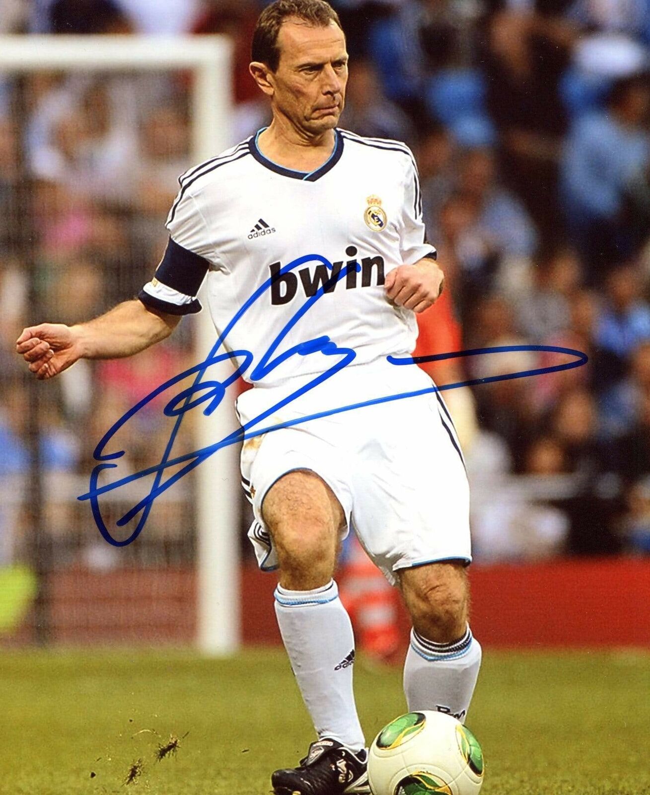 SOCCER Emilio Butrague?o autograph, In-Person signed Photo Poster painting