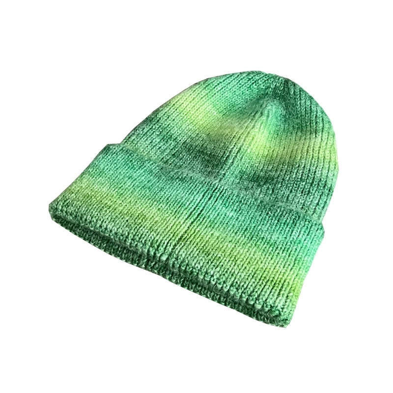 Women’s Vintage Style Stripe Eaveless Wool Cap