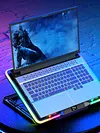 Laptop Cooling Pad with 5 Quiet Fans RGB Notebook Stand for 11-17.3 Inch Laptops
