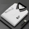 2023new cotton breathable embroidered polo shirt