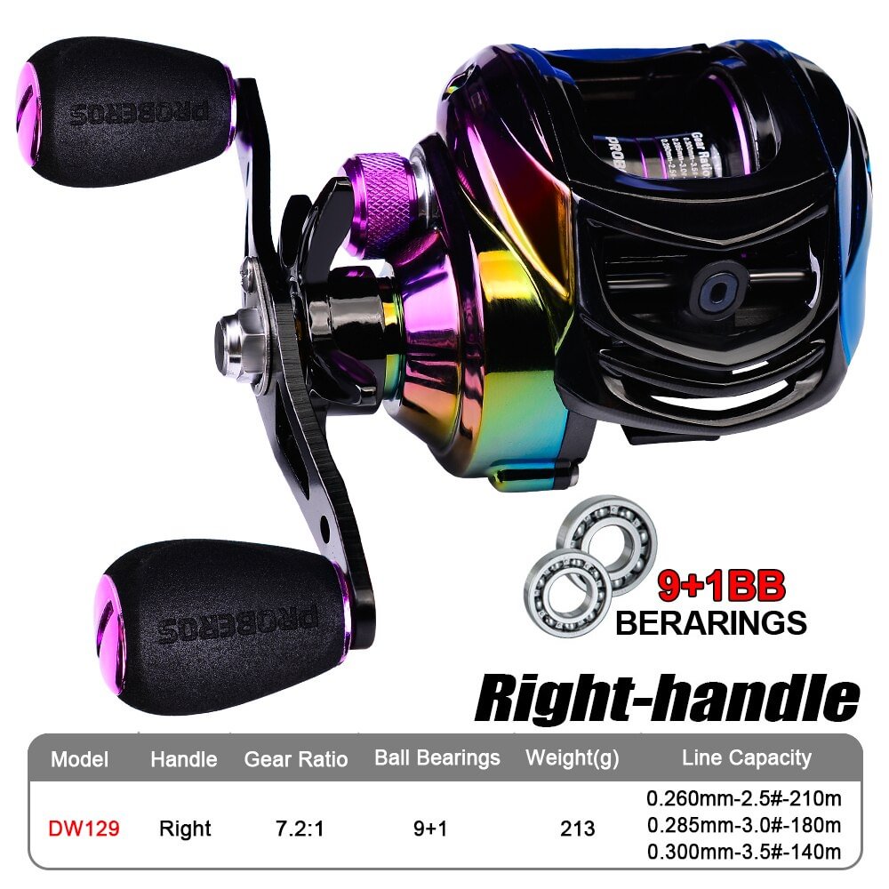 Baitcasting Reel High Speed 7.2:1 Reel Bait Casting Fishing Reel 12 1BB 8KG 