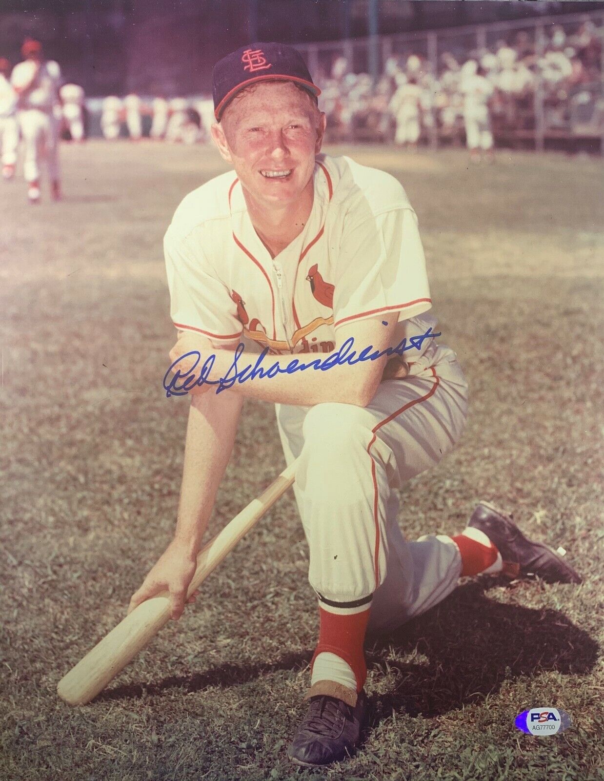 Red Schoedienst autographed signed 11x14 Photo Poster painting MLB St. Louis Cardinals PSA COA