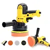 EU Electric Car Polishing Machine with Buffing Sponge Auto Detailing Handheld Polisher Adjustable Speed Scratch Repair Grinding Machine Car Accessories Power Tools