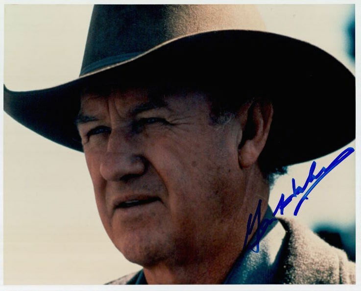 Gene Hackman (The Unforgiven) signed 8x10 Photo Poster painting