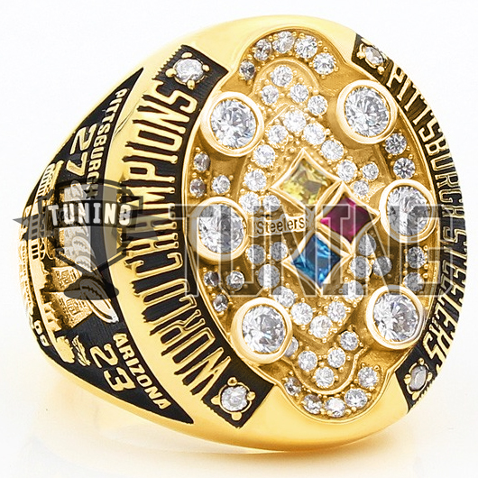 2008 Pittsburgh Steelers Super Bowl Ring Custom team victory rings