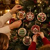 6pcs DIY Pearl Diamond Painting Christmas Tree Hanging Ornaments