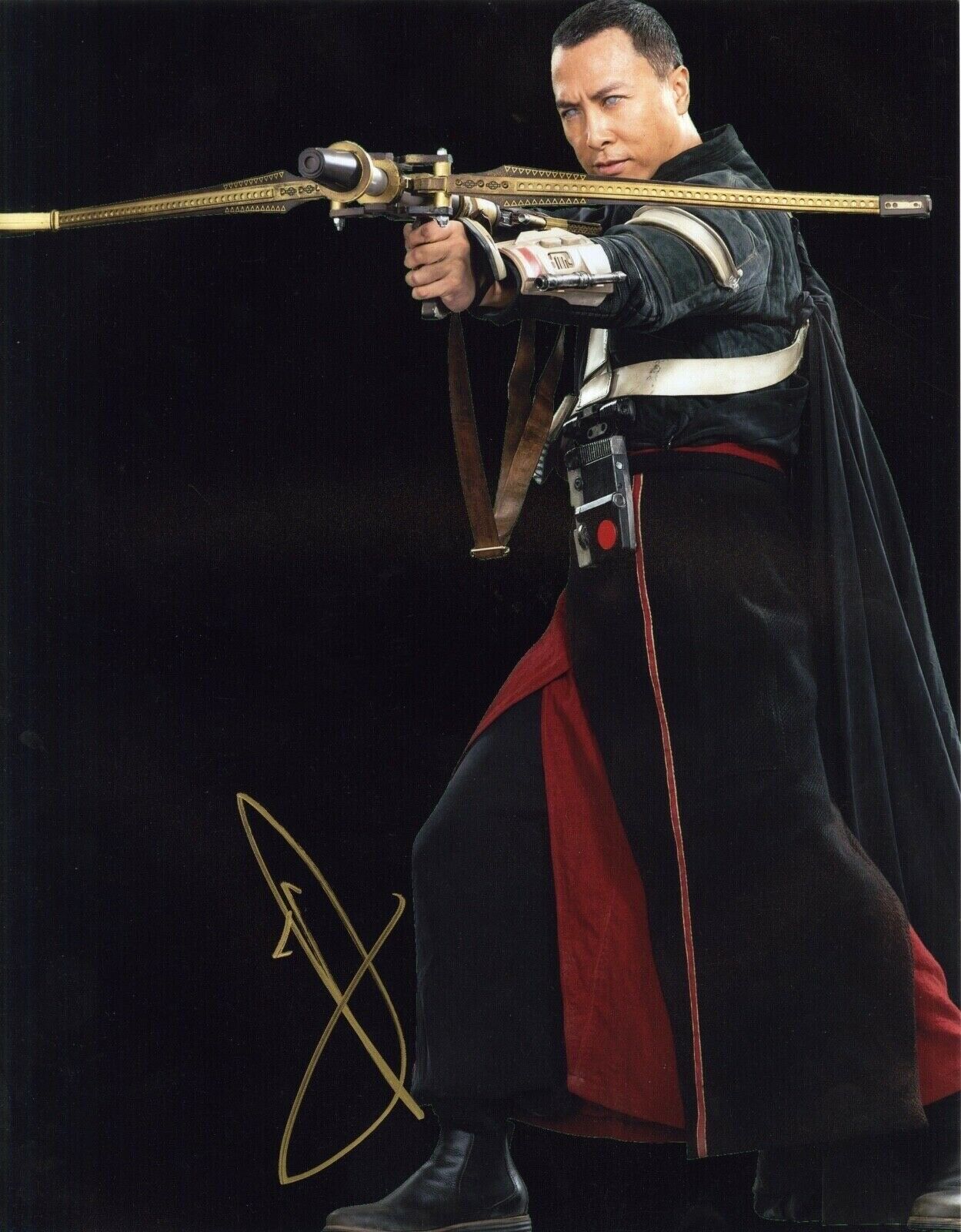 Star Wars Rogue One 14x11 Photo Poster painting signed by Donnie Yen