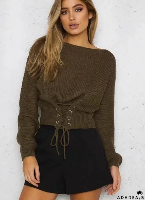 Off Shoulder Lightweight Chunky Sweater