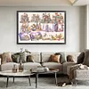 uk.everydayedeals (Limited Stock)Cross Stitch - 11ct Stamped - Animaux et livres (90*67cm)