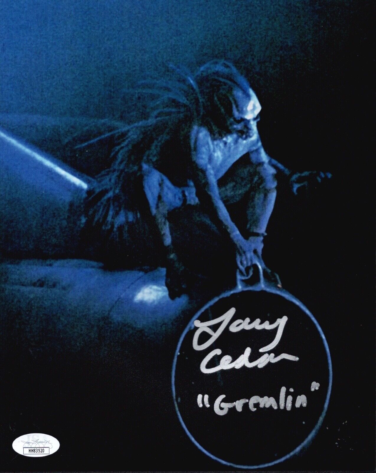 LARRY CEDAR Signed TWLIGHT ZONE Gremlin 8x10 Photo Poster painting In Person Autograph JSA COA