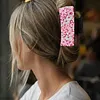 Pink Flowers DIY Diamond Painting Claw Clips for Adults Beginners Diamond Art Western Hair Clips Anti-Slip Design for Women Long Short Hairstyle Jewelry Supplies