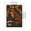 Autumn Leaf Fox-Full Embroidery 3 Strands 11CT Stamped Cross Stitch-40*60CM-Large Size