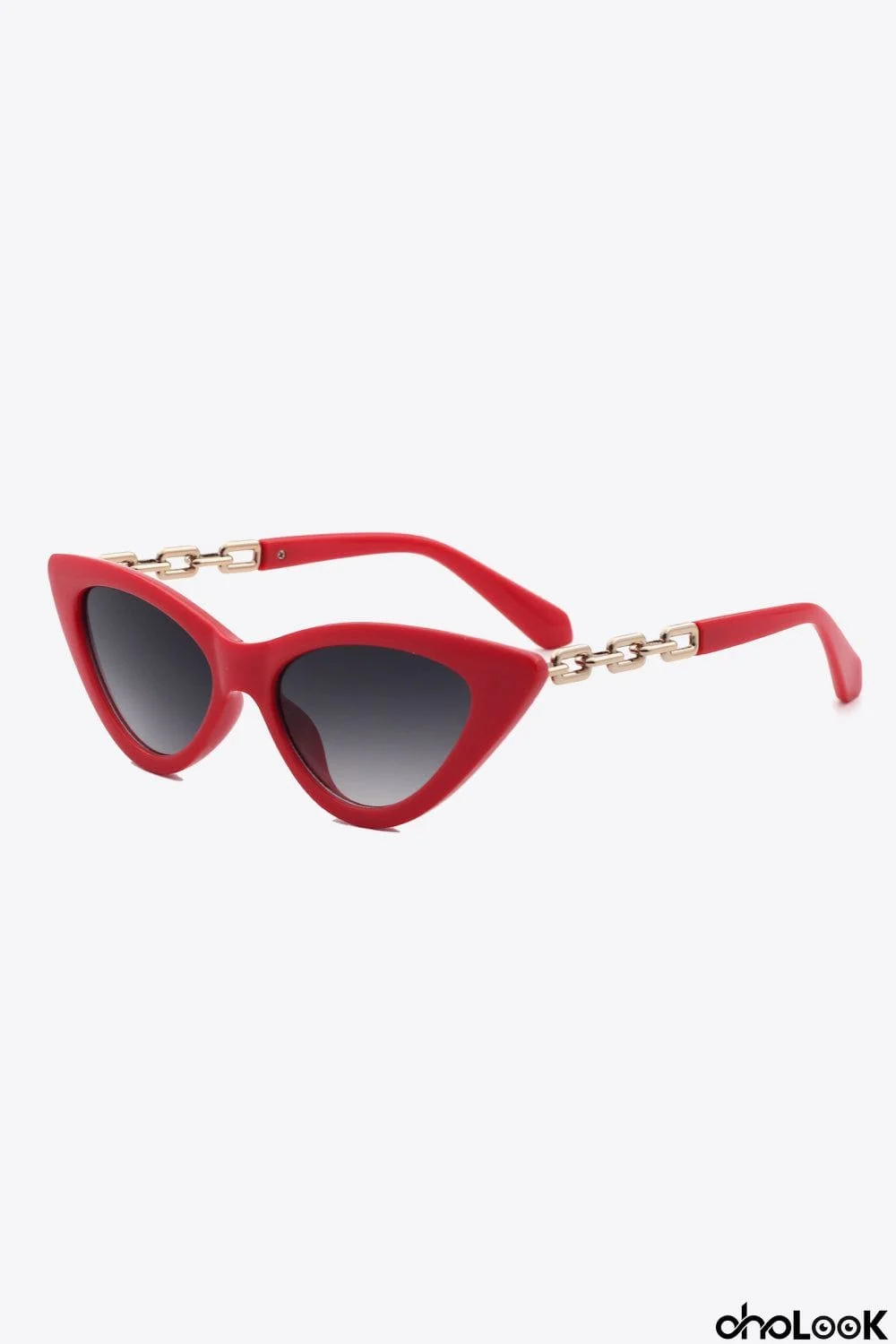 Chain Detail Cat-Eye Sunglasses
