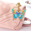 DIYMetal Double Sided Special Shaped Golden Butterfly Diamond Art Keyring Kits