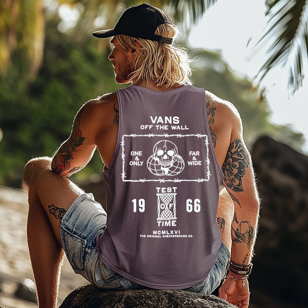  Stylish Sleeveless Top with Iconic Logo Design for Casual Wear