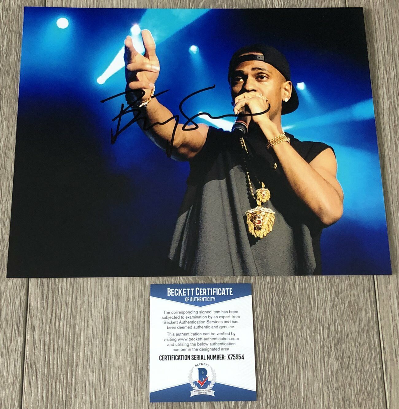 BIG SEAN RAPPER SIGNED AUTOGRAPH 8x10 Photo Poster painting A w/EXACT PROOF & BECKETT BAS COA