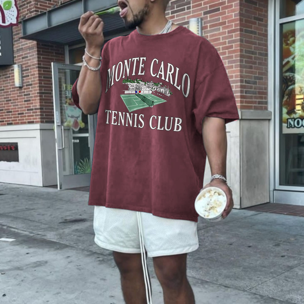 Men's Oversized Vintage Print TShirt