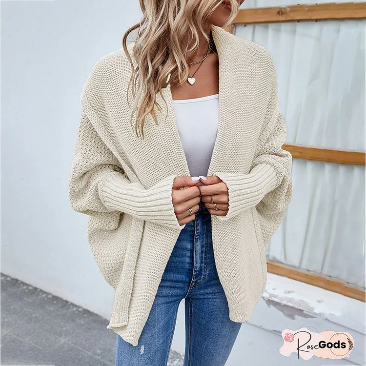 Casual Daily Solid Cardigan Cardigan Collar Tops