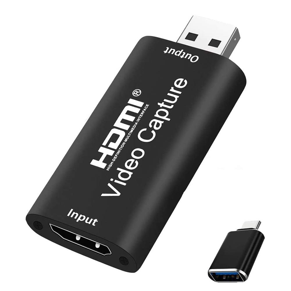 

USB 2.0 HDMI-compatible Capture Card Live Video Recording Box with USB C OTG Adapter, 501 Original