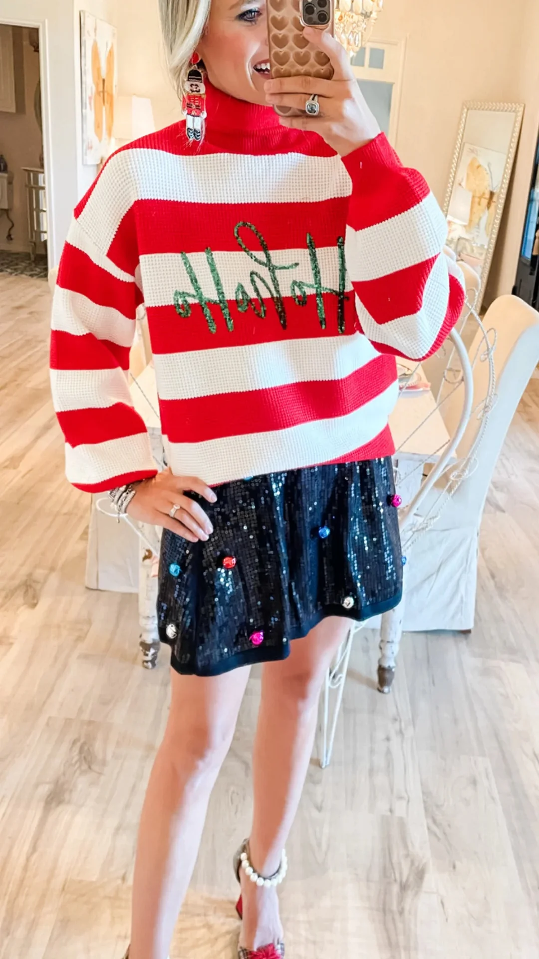 Red Striped HoHo Sweater
