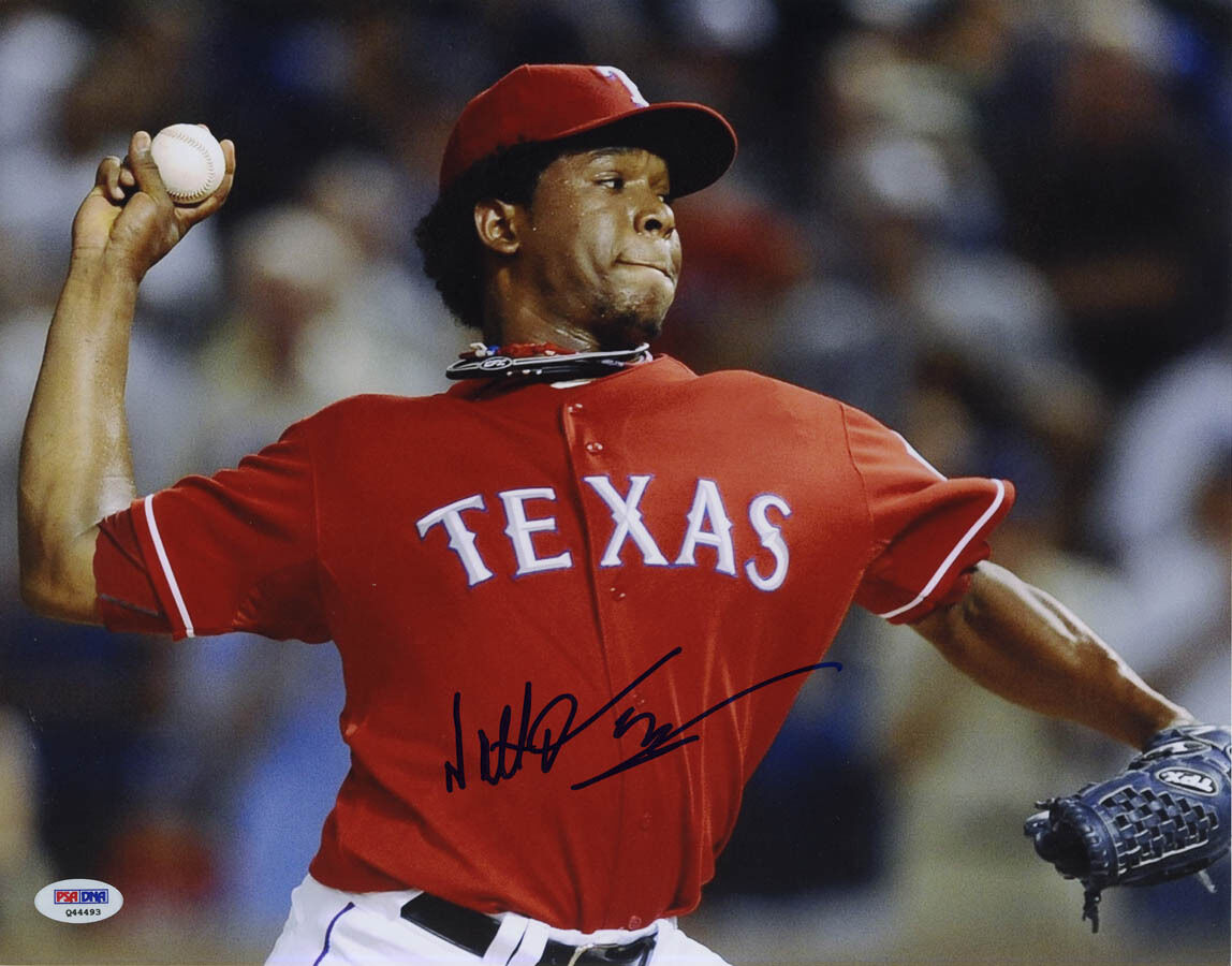 Neftali Feliz SIGNED 11x14 Photo Poster painting Texas Rangers PSA/DNA AUTOGRAPHED