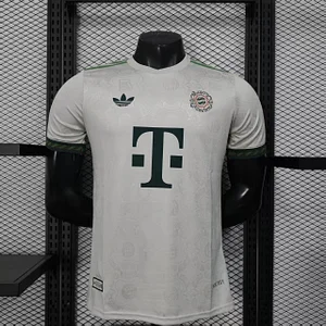 2025/2026 Player Version Bayern Munich Oktoberfest Special Edition Light Grey Football Jersey 1:1 Thai Quality