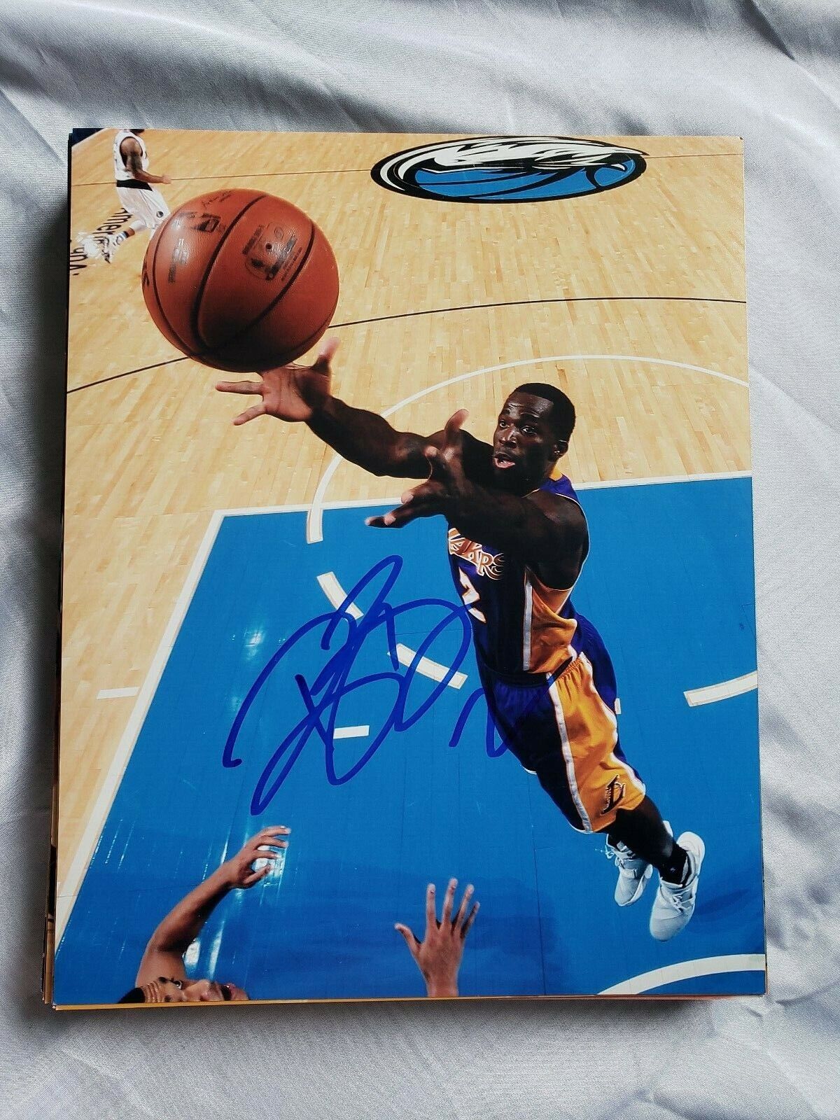 BRANDON BASS LOS ANGELES LAKERS SIGNED AUTOGRAPHED 8x10 Photo Poster painting COA BASKETBALL