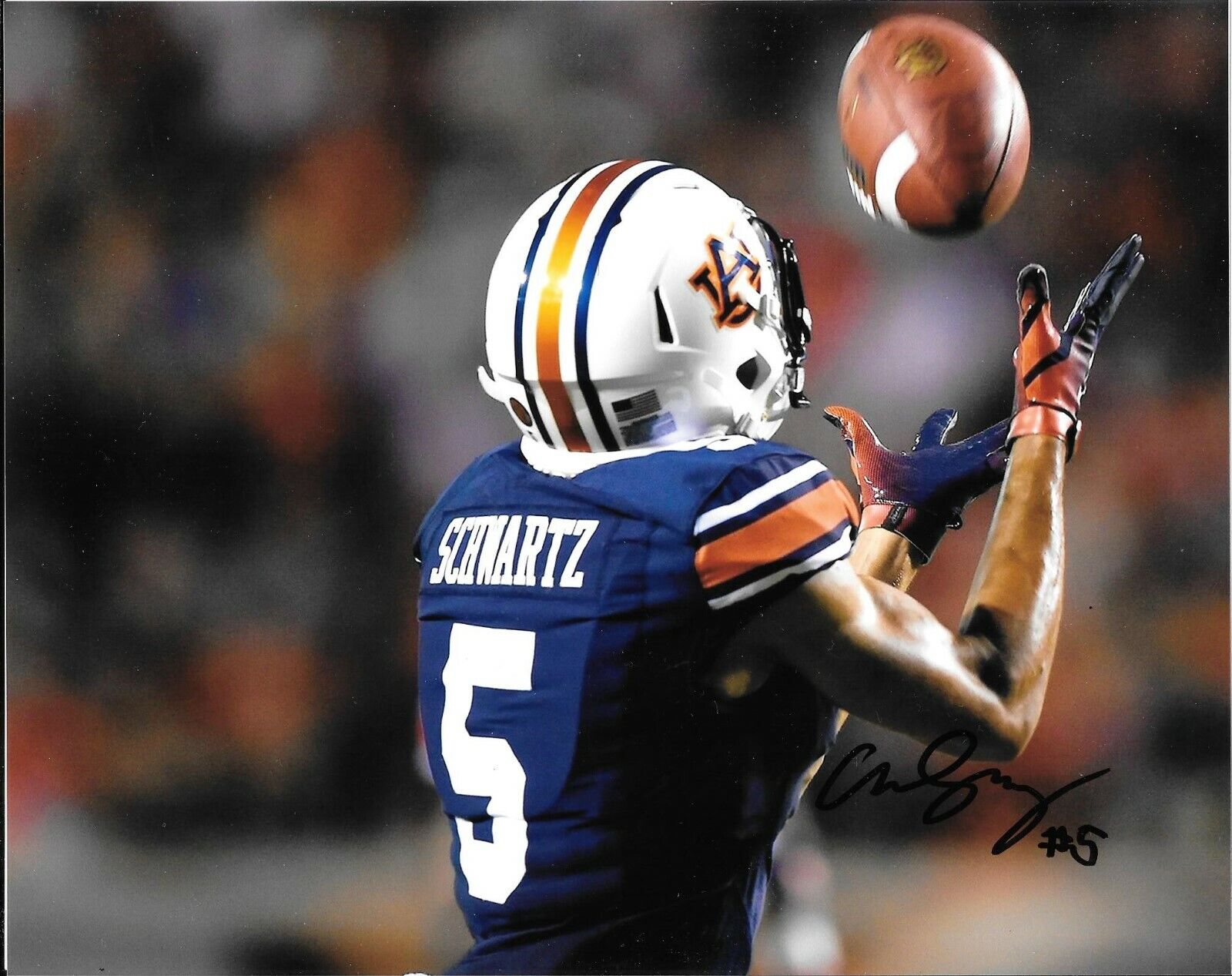 ANTHONY SCHWARTZ HAND SIGNED AUBURN TIGERS 8X10 Photo Poster painting W/COA