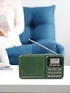 Portable DAB+ Digital Radio Bluetooth-Compatible Solar/Rechargable FM Radio