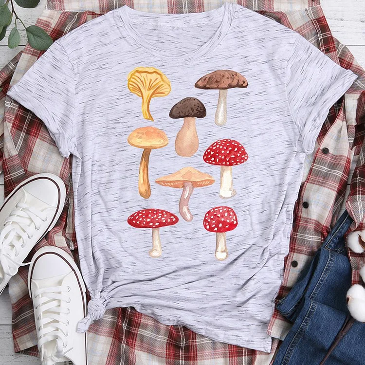 PSL - Group of mushrooms village life T-shirt Tee -05219