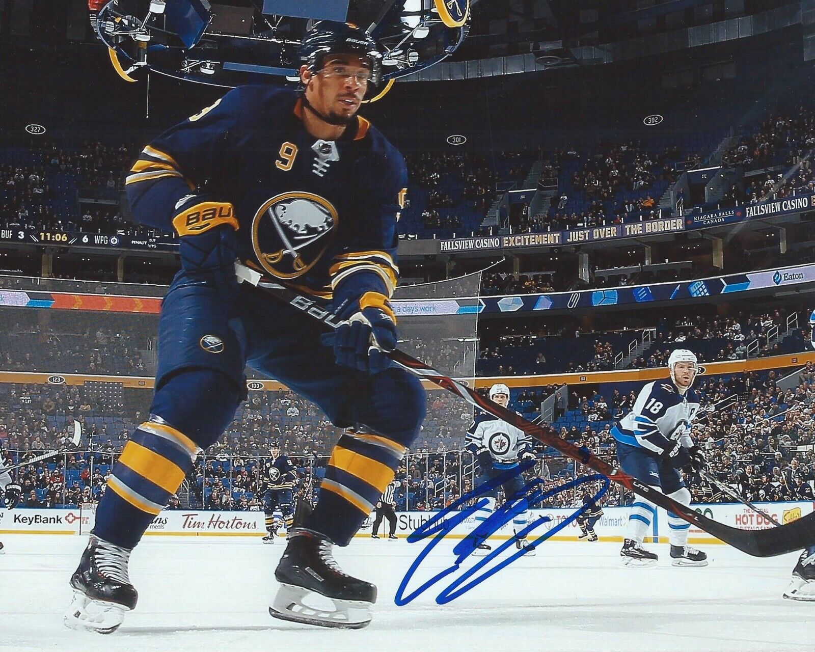 Evander Kane Signed 8x10 Photo Poster painting Buffalo Sabres Autographed COA C