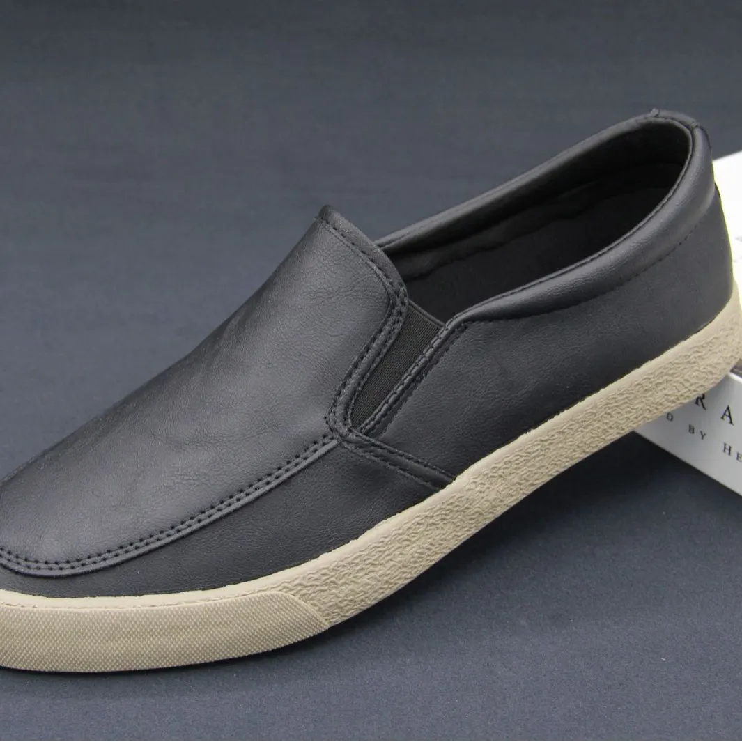 Yyvonne New Baoda 20080 Casual Men's Leather Shoes Working Shoes Spring And Autumn Men's Board Shoes Popular Simple Men's Lefu Shoes