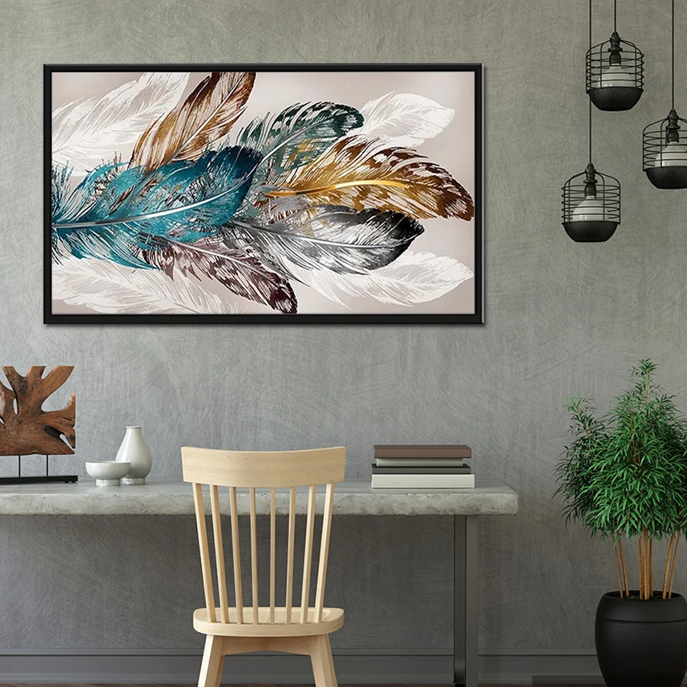 Diamond Painting - Full Round Drill - Feathers(80*40cm)