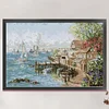 >SALE<Mariner Harbor Printed Cross Stitch Kit 75x52cm DIY 14CT Thread Art Needlework