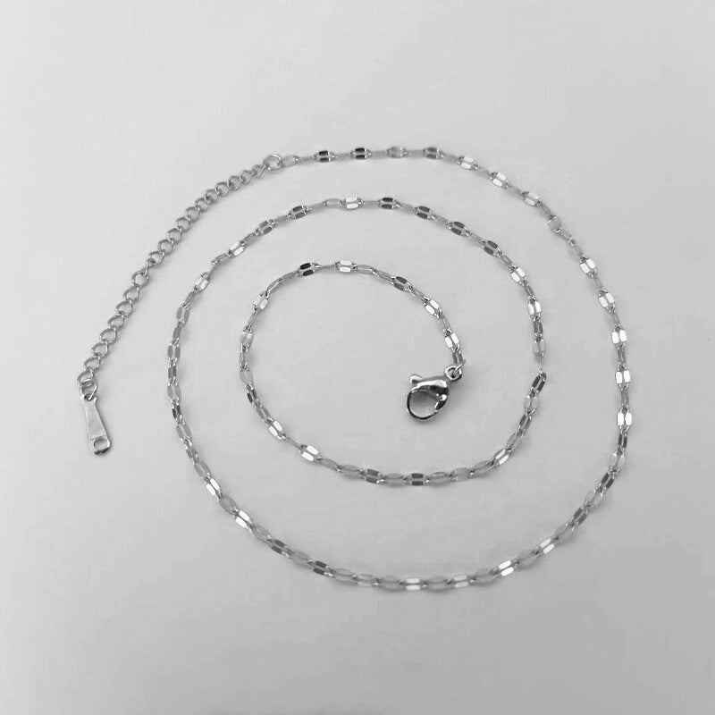 Casual Minimalist Solid Color 201 Stainless Steel Necklace