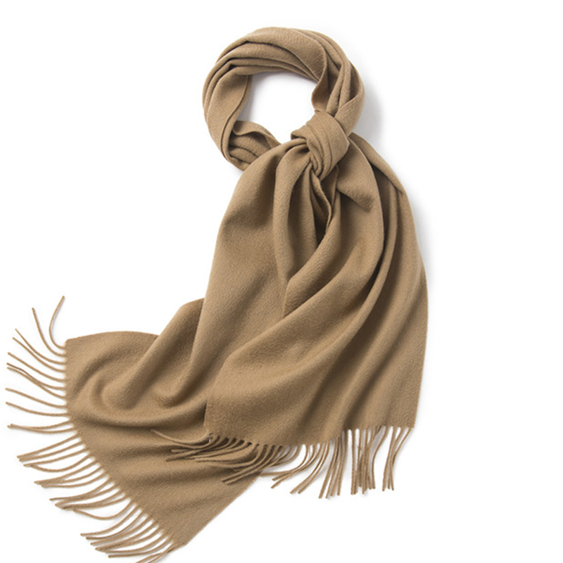 Unisex LambSwool Scarf Pure Color Winter Extra Length Scarf