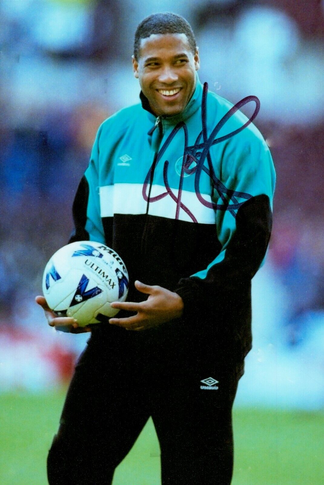 John Barnes Signed 6x4 Photo Poster painting Celtic Newcastle Liverpool England Autograph + COA