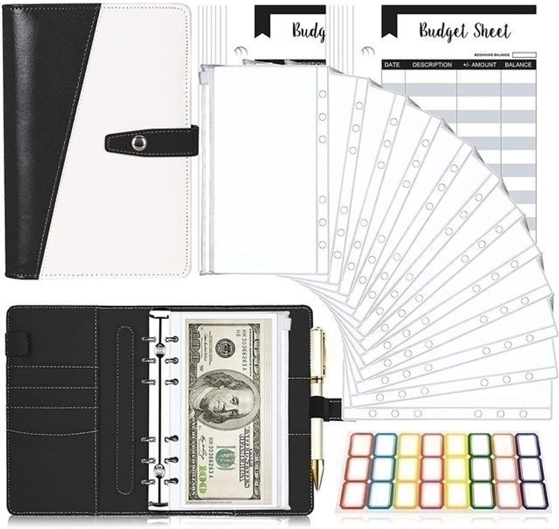 1 Set Multicolor Class Learning Pu Leather Pastoral Loose Spiral Notebook